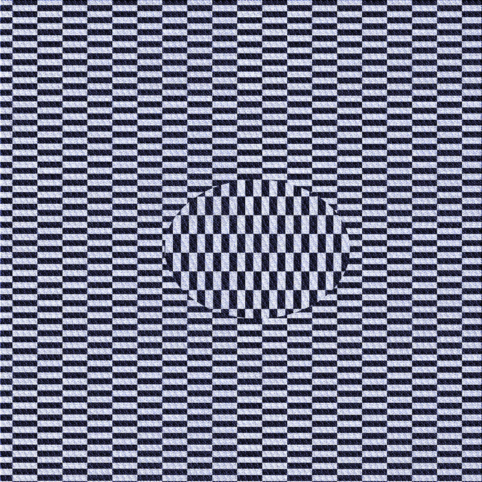 Round Patterned Night Blue Rug, pat2126blu