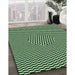 Patterned Light Green Rug in Family Room, pat2126grn