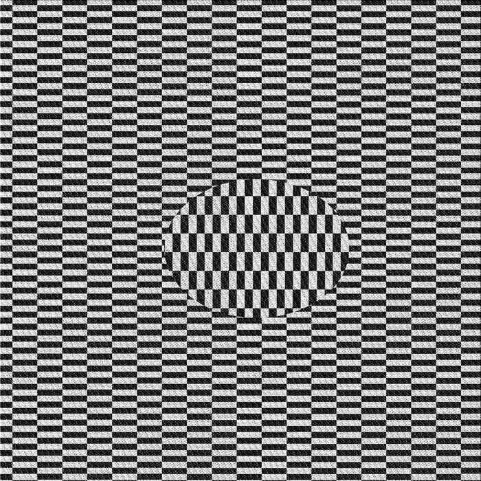 Round Patterned Midnight Gray Rug, pat2126gry