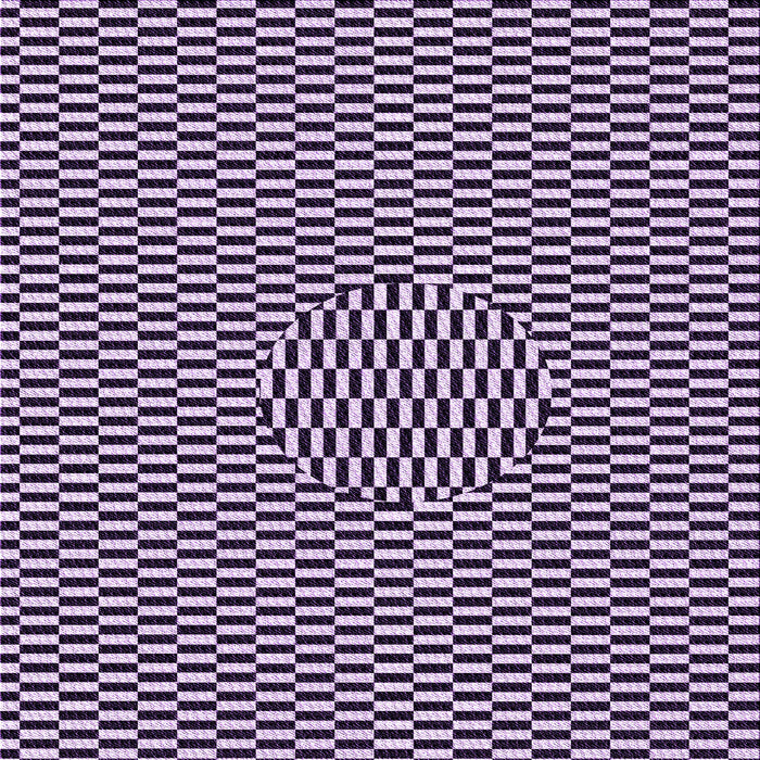 Round Patterned Dark Purple Rug, pat2126pur