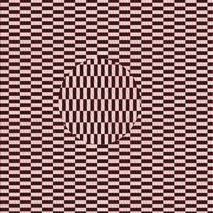 Patterned Deep Rose Pink Rug, pat2126rd