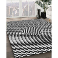 Patterned Light Gray Novelty Rug, pat2126