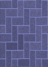 Machine Washable Transitional Medium Slate Blue Rug, wshpat2127blu