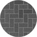 Square Patterned Gray Rug, pat2127gry