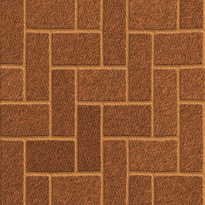 Patterned Neon Orange Rug, pat2127org