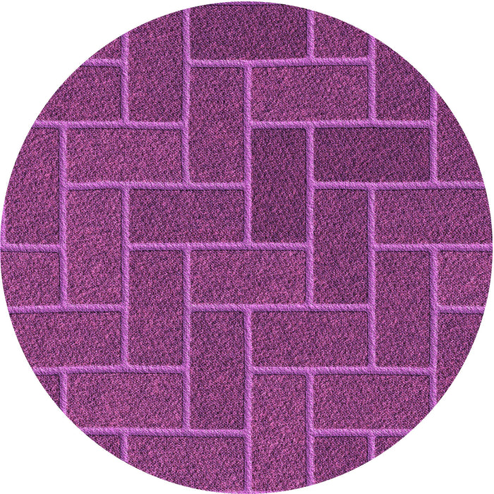 Square Patterned Dark Magenta Purple Rug, pat2127pur