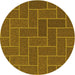 Square Patterned Dark Bronze Brown Rug, pat2127yw
