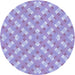 Square Machine Washable Transitional Medium Purple Rug in a Living Room, wshpat2128blu