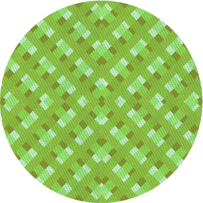 Square Machine Washable Transitional Green Rug in a Living Room, wshpat2128grn
