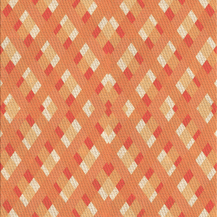 Patterned Orange Rug, pat2128org