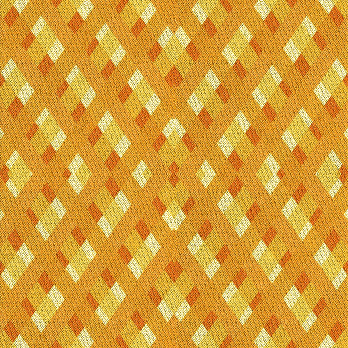 Machine Washable Transitional Neon Orange Rug, wshpat2128yw