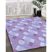 Machine Washable Transitional Purple Rug in a Family Room, wshpat2129blu