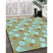 Machine Washable Transitional Blue Green Rug in a Family Room, wshpat2129lblu