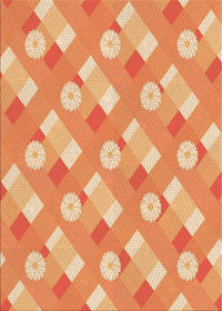 Machine Washable Transitional Yellow Orange Rug, wshpat2129org