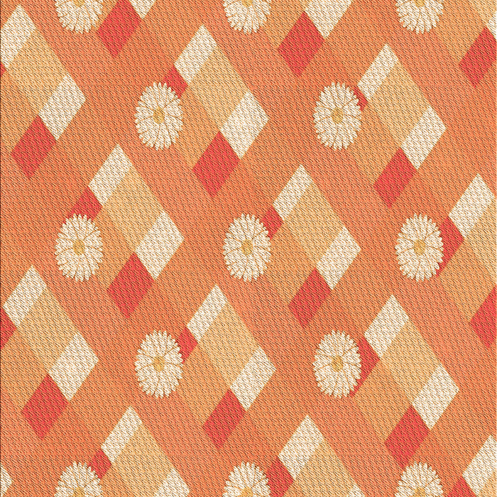 Machine Washable Transitional Yellow Orange Rug, wshpat2129org