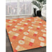 Machine Washable Transitional Yellow Orange Rug in a Family Room, wshpat2129org