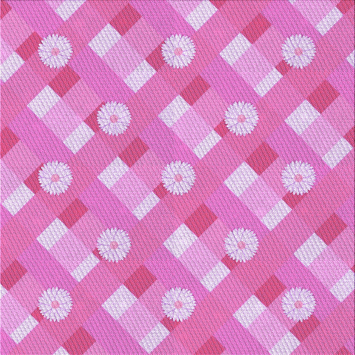 Round Patterned Violet Purple Rug, pat2129pur