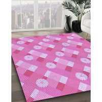 Patterned Violet Purple Rug, pat2129pur