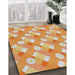 Machine Washable Transitional Orange Rug in a Family Room, wshpat2129