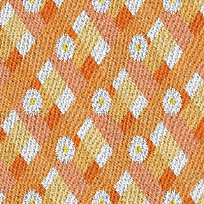 Machine Washable Transitional Orange Rug, wshpat2129