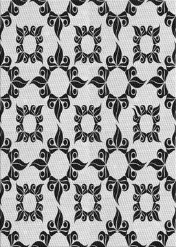 Patterned Light Black Novelty Rug, pat212