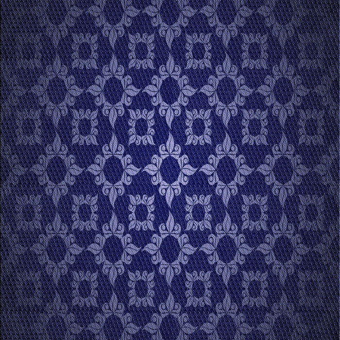 Patterned Deep Periwinkle Purple Rug, pat213blu