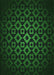 Patterned Green Rug, pat213grn