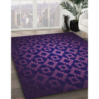 Patterned Night Blue Rug, pat213pur