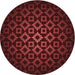 Square Machine Washable Transitional Red Rug in a Living Room, wshpat213rd