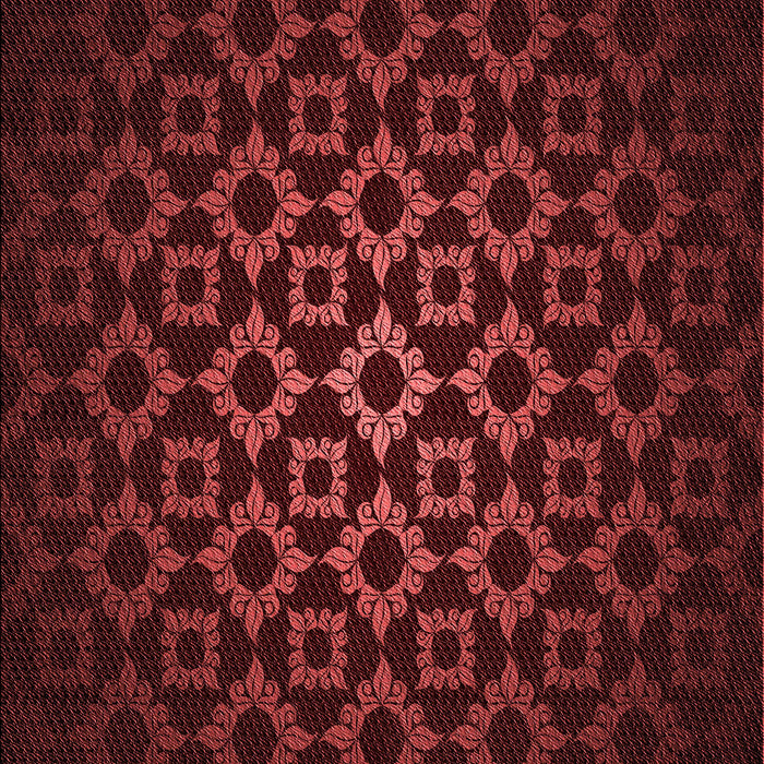 Patterned Red Rug, pat213rd