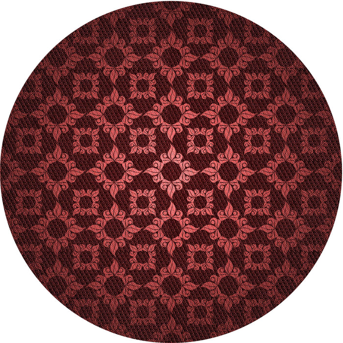 Square Patterned Red Rug, pat213rd