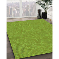 Patterned Green Rug, pat2130grn