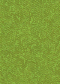 Machine Washable Transitional Green Rug, wshpat2130grn