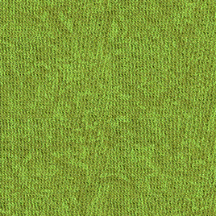 Machine Washable Transitional Green Rug, wshpat2130grn