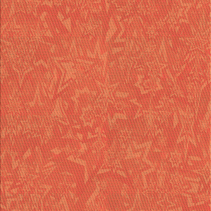 Patterned Neon Orange Rug, pat2130org