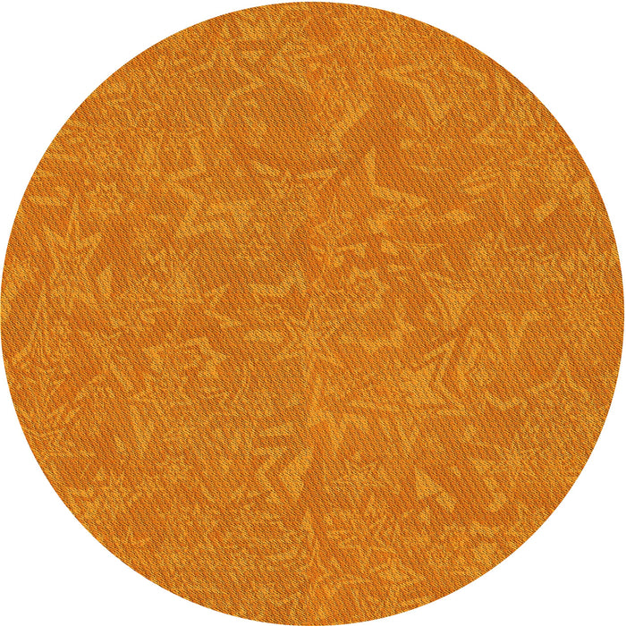 Square Patterned Orange Red Orange Rug, pat2130yw