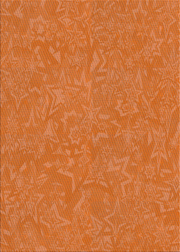 Patterned Orange Novelty Rug, pat2130