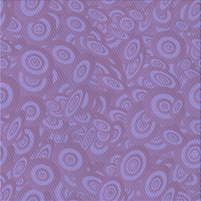 Round Patterned Purple Mimosa Purple Rug, pat2131blu