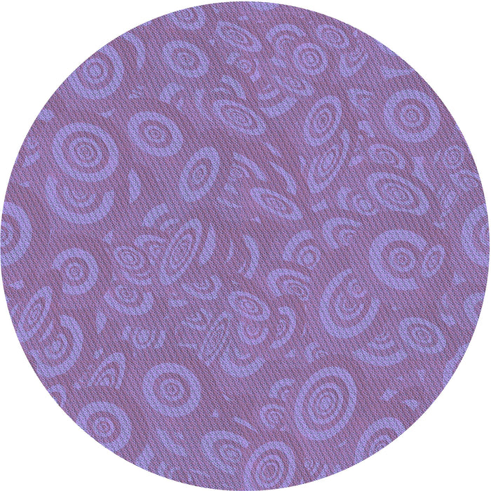 Square Patterned Purple Mimosa Purple Rug, pat2131blu