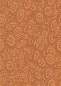 Machine Washable Transitional Neon Orange Rug, wshpat2131brn