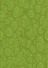 Machine Washable Transitional Green Rug, wshpat2131grn