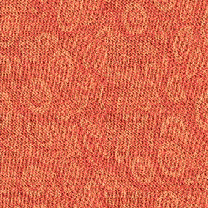 Machine Washable Transitional Neon Orange Rug, wshpat2131org