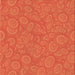 Round Patterned Neon Orange Rug, pat2131org