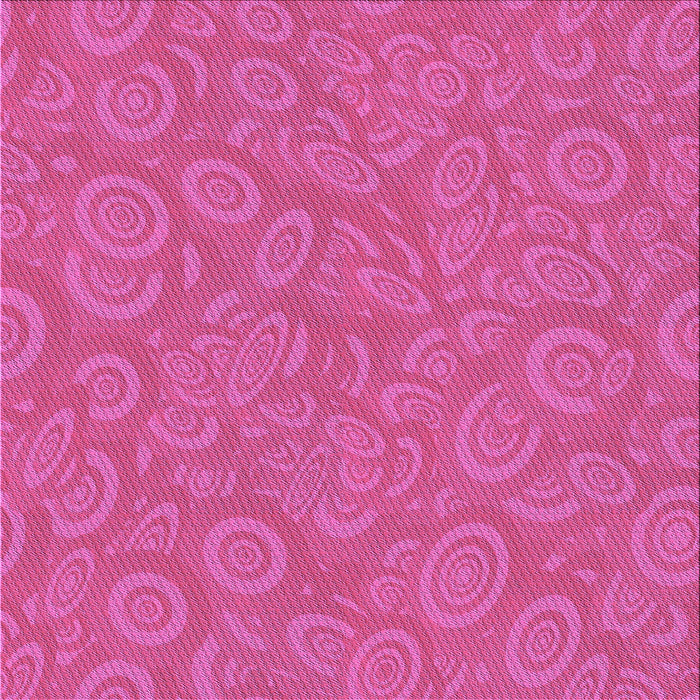 Round Machine Washable Transitional Deep Pink Rug, wshpat2131pur