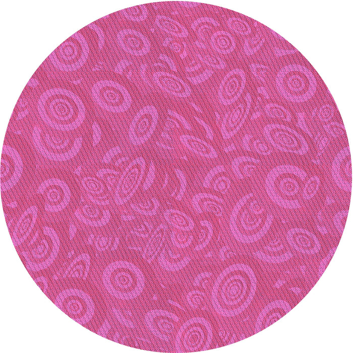 Square Patterned Deep Pink Rug, pat2131pur