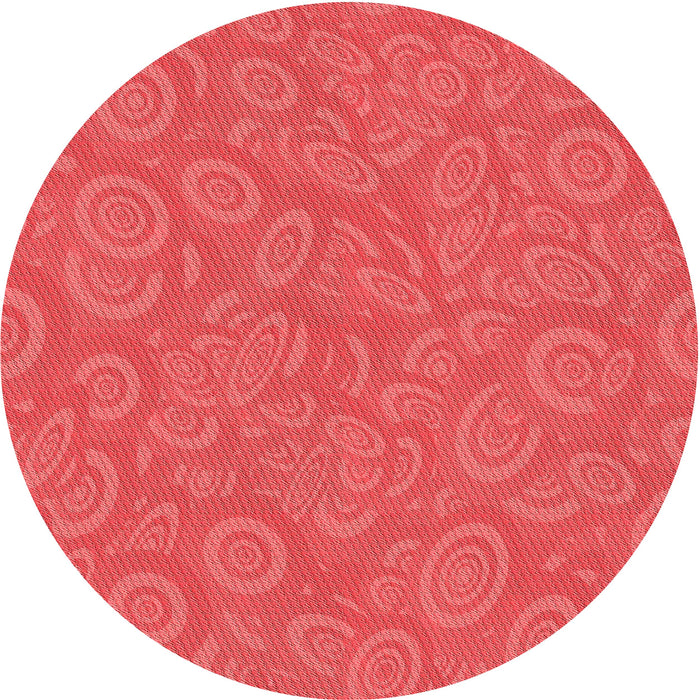 Square Patterned Red Rug, pat2131rd