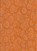 Patterned Orange Novelty Rug, pat2131