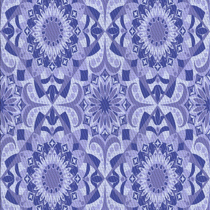 Patterned Royal Blue Rug, pat2132blu
