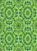 Patterned Emerald Green Rug, pat2132grn