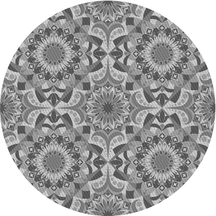 Square Machine Washable Transitional Cloud Gray Rug in a Living Room, wshpat2132gry